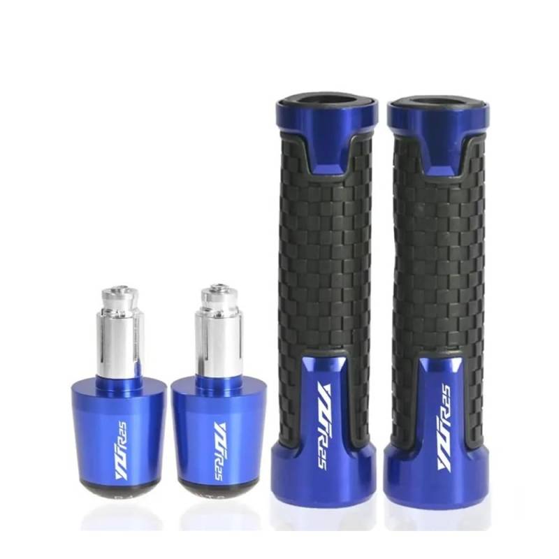 WPIGRBMD Motorrad Lenkerenden Für YAM&AHA YZF YZFR25 2016 2017 2018 2019 2020-2022 Motorrad Zubehör 7/8 "22 MM Lenker Handgriffe Griff Bar End Kappe Stecker von WPIGRBMD