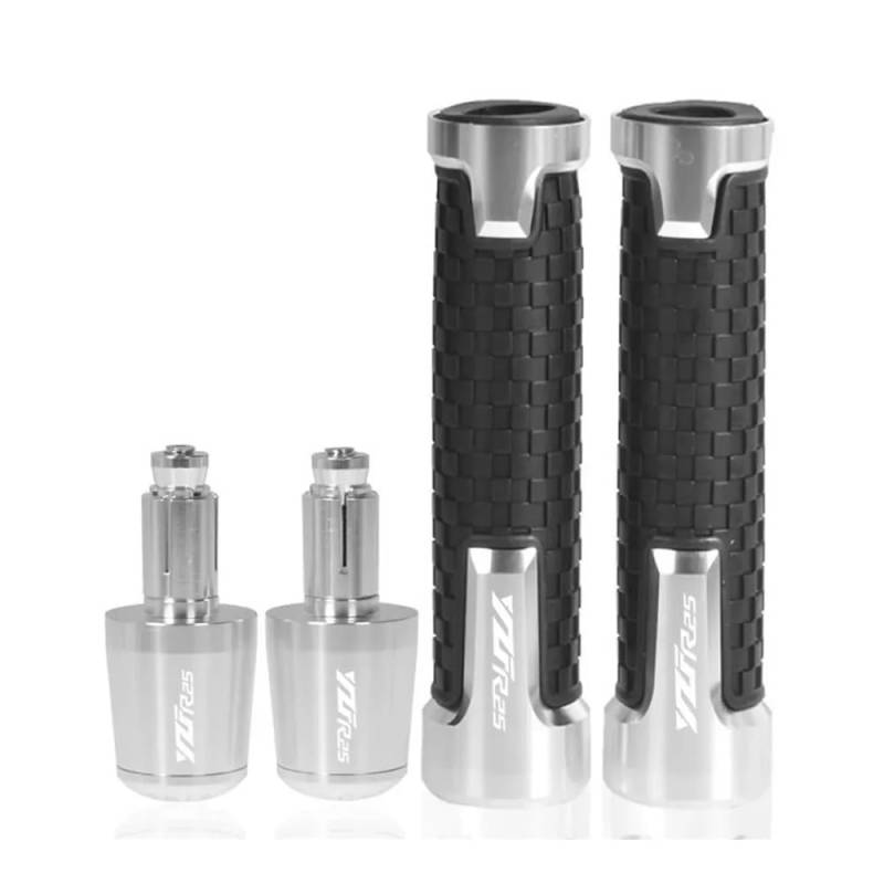 WPIGRBMD Motorrad Lenkerenden Für YAM&AHA YZF YZFR25 2016 2017 2018 2019 2020-2022 Motorrad Zubehör 7/8 "22 MM Lenker Handgriffe Griff Bar End Kappe Stecker von WPIGRBMD