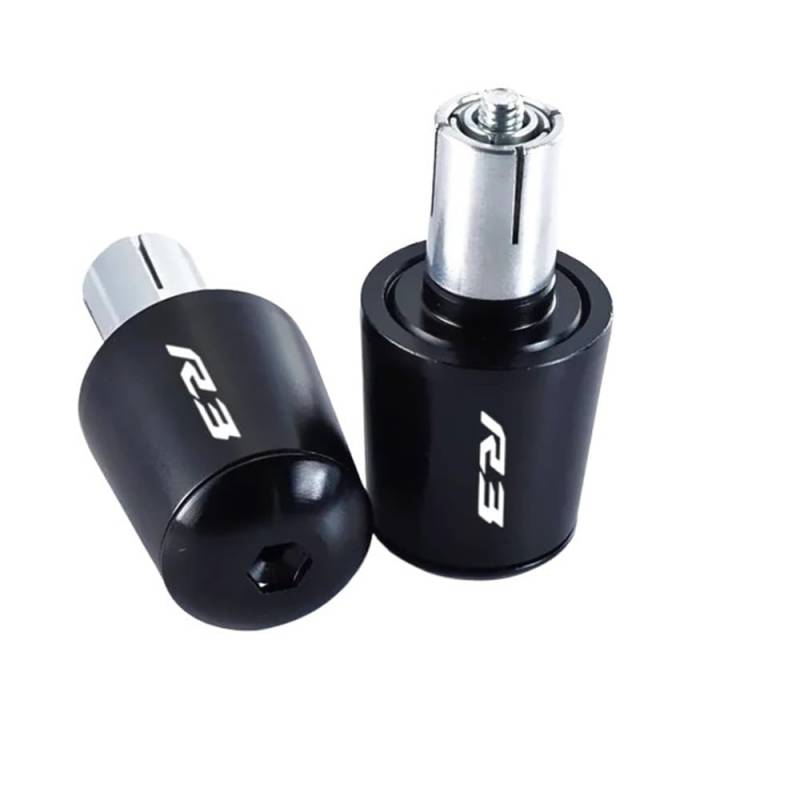 WPIGRBMD Motorrad Lenkerenden Für YAM&AHA YZFR3 YZF-R3 YZF R3 2015-2023 2022 2021 2020 Motorrad CNC Griff Bar Lenker Griffe Kappe Ende Griff Stecker Kappe von WPIGRBMD