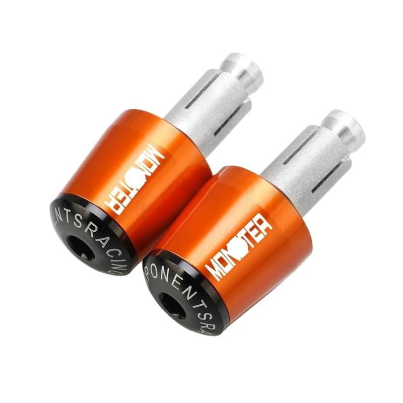 WPIGRBMD Motorrad Lenkerenden Motorräder Lenker Griffe Kappe Gewicht TeileAnti Vibration Silder Stecker Enden FÜR Duc&ati Monster 620MONSTER 695MONSTER 696MONSTER von WPIGRBMD