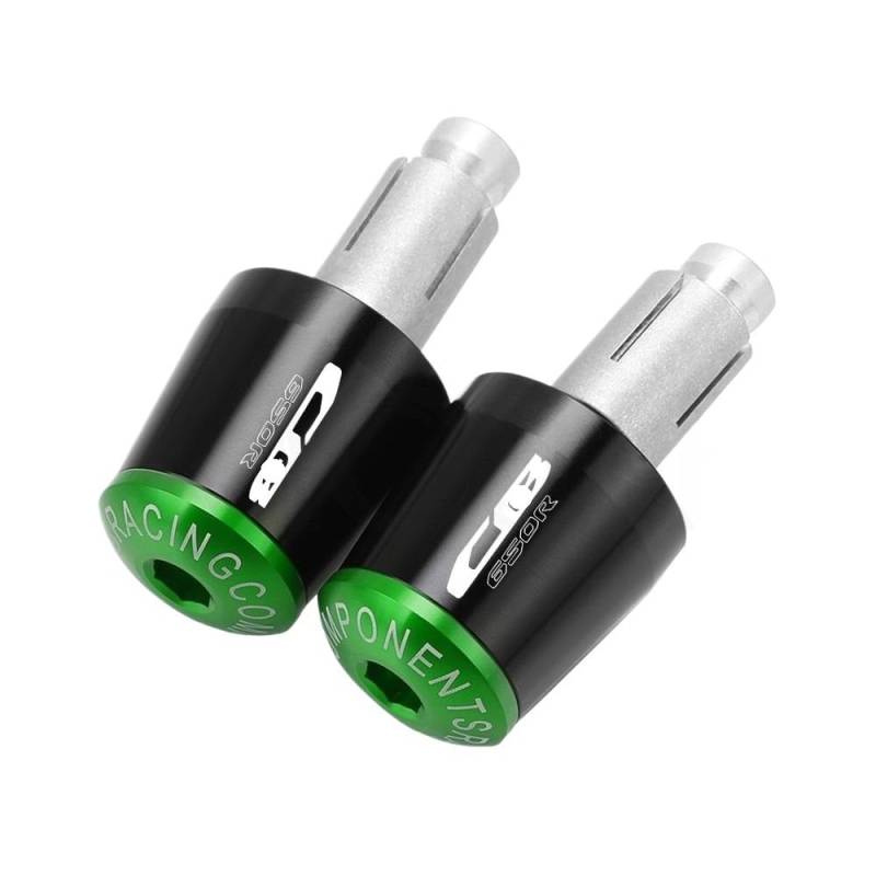 WPIGRBMD Motorrad Lenkerenden Motorräder Lenker Griffe Kappe Gewicht TeileAnti Vibration Silder Stecker Enden FÜR h&ond&a CB650R C B650R CB 650R C B650 R CB 650 R von WPIGRBMD