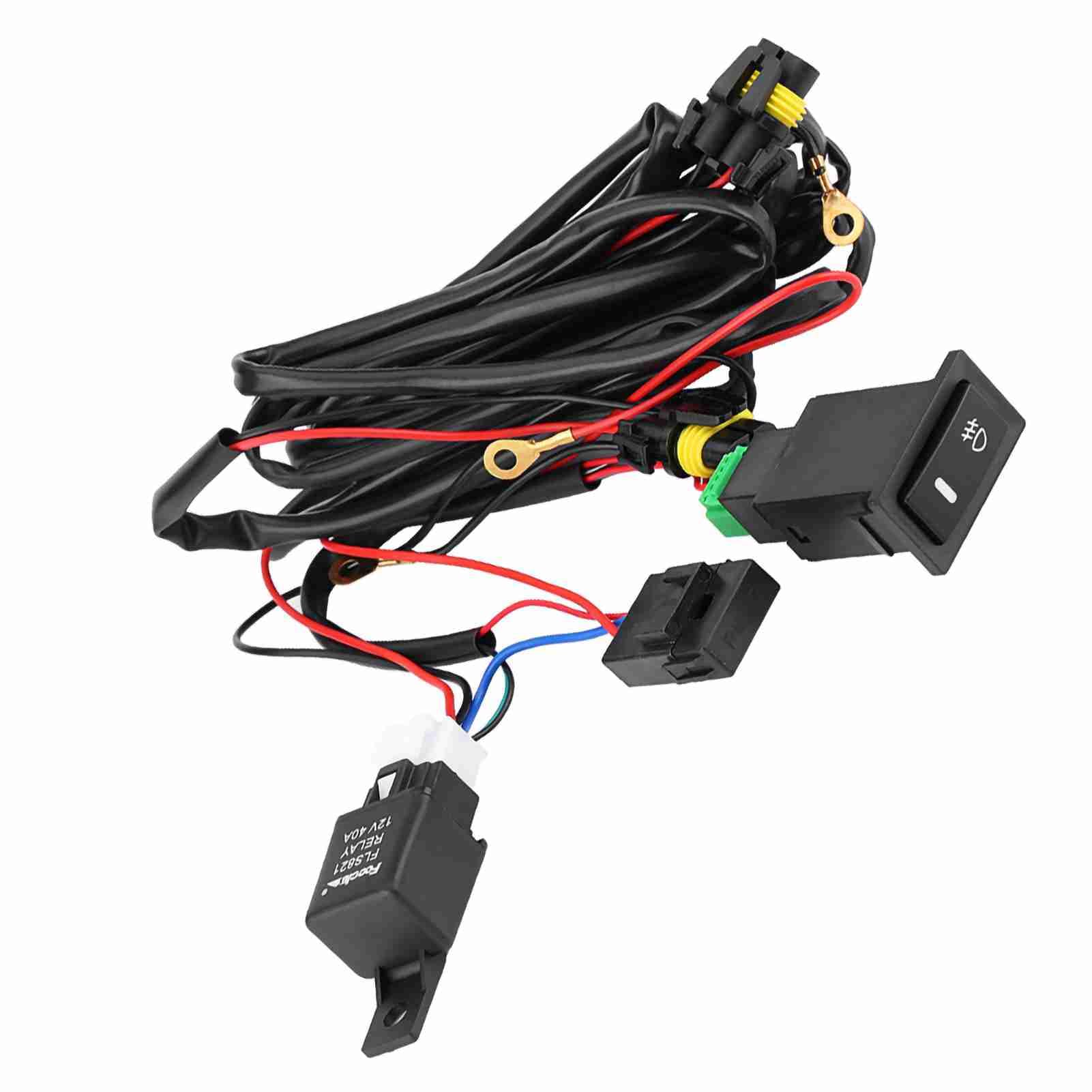 WPKD BLUEIY 12V LED Fog Light Switch Relais Kabelbaum Kabel, Universal Car LED Nebel Licht EIN/Aus -Schalter Kabelbaumrelais Kit WPKD BLUEIY 12V LED Fog Light Switch Relais Kabelbaum Kabel, Universal Car LED Nebel Licht EIN/Aus -Schalter Kabelbaumrelais Kit von WPKD BLUEIY