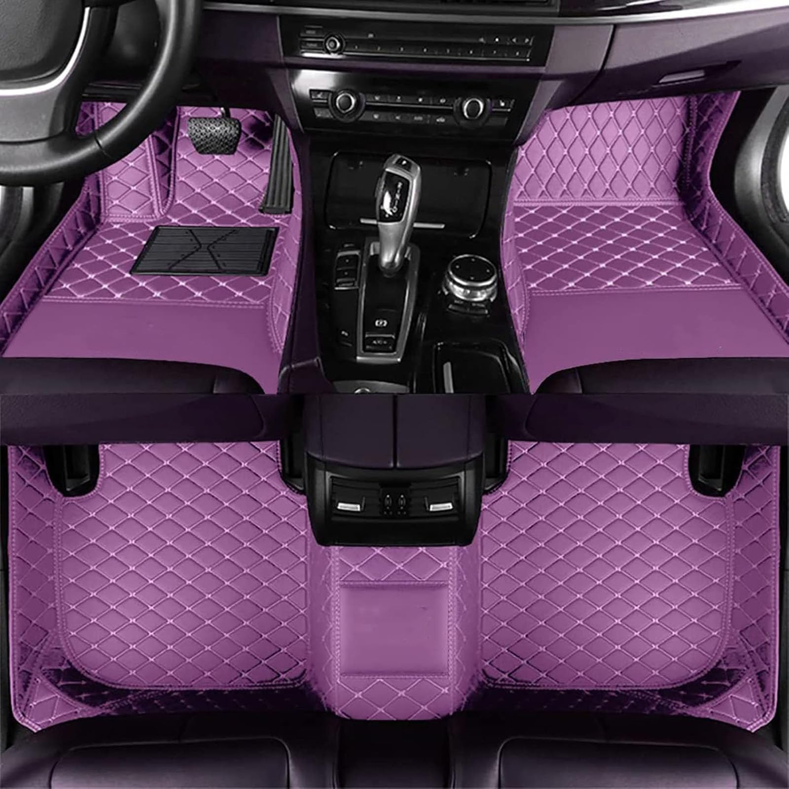 Auto Leder FußMatte FüR Jeep Avenger 2023-2024, Wasserdicht Tragen Anti rutschfest Matte Nach Maß Leder Vorne Und Hinten AutozubehöR, Purple Auto Leder FußMatte FüR Jeep Avenger 2023-2024, Wasserdicht Tragen Anti rutschfest Matte Nach Maß Leder Vorne Und Hinten AutozubehöR, Purple von WPNCIMDA