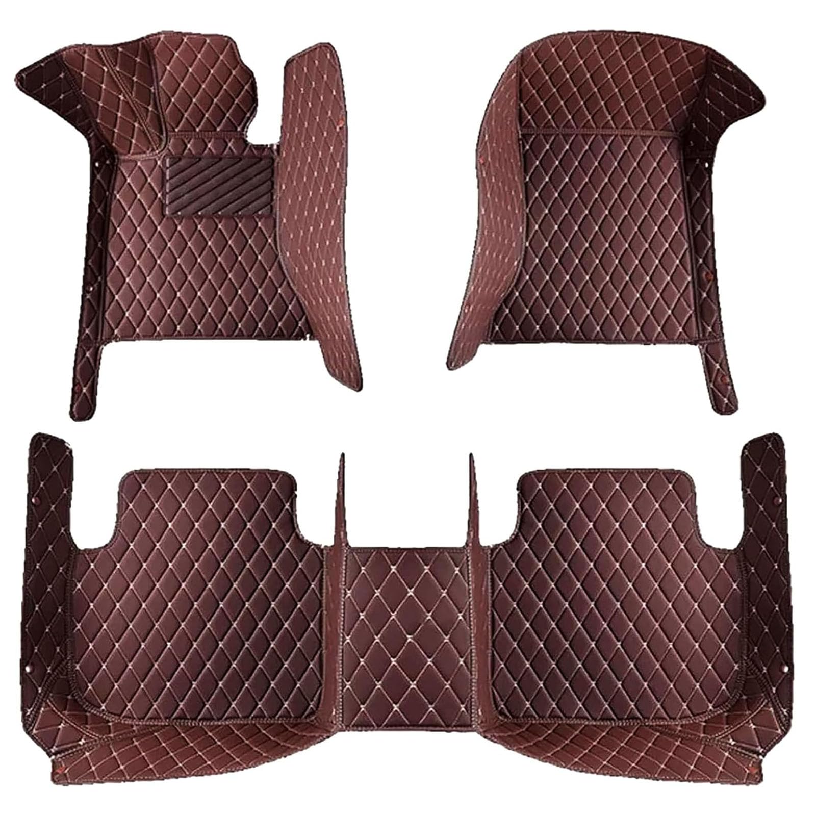 Auto Leder FußMatte FüR Nissan X-Trail 2002-2007, Wasserdicht Tragen Anti rutschfest Matte Nach Maß Leder Vorne Und Hinten AutozubehöR, Coffee Auto Leder FußMatte FüR Nissan X-Trail 2002-2007, Wasserdicht Tragen Anti rutschfest Matte Nach Maß Leder Vorne Und Hinten AutozubehöR, Coffee von WPNCIMDA