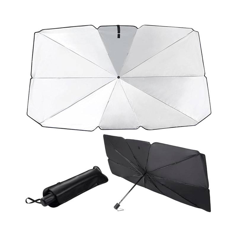 Sonnenschutz Auto Frontscheibe FüR BMW Alpina XB7 2021 2022, Universal Front Sonnenschutz Regenschirm Innen Auto Sonnenschirm Faltbar UV Schutz Hitzeschutz Drehbar von WPNCIMDA
