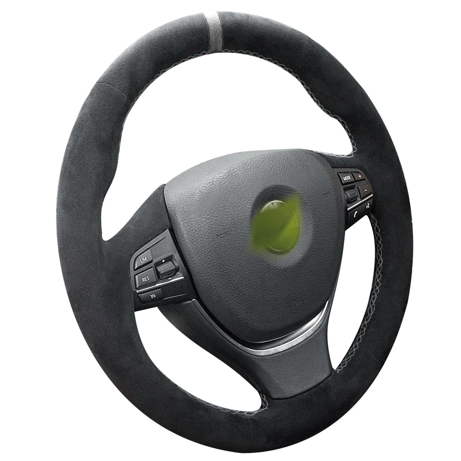 WQKRBMGU Handgenähte Alcantara-Lenkradhülle, kompatibel mit BMW 5, 6, 7er-Serie, M5, F10, F11, F07, F12, F13, F06, F01, F02 WQKRBMGU Handgenähte Alcantara-Lenkradhülle, kompatibel mit BMW 5, 6, 7er-Serie, M5, F10, F11, F07, F12, F13, F06, F01, F02 von WQKRBMGU