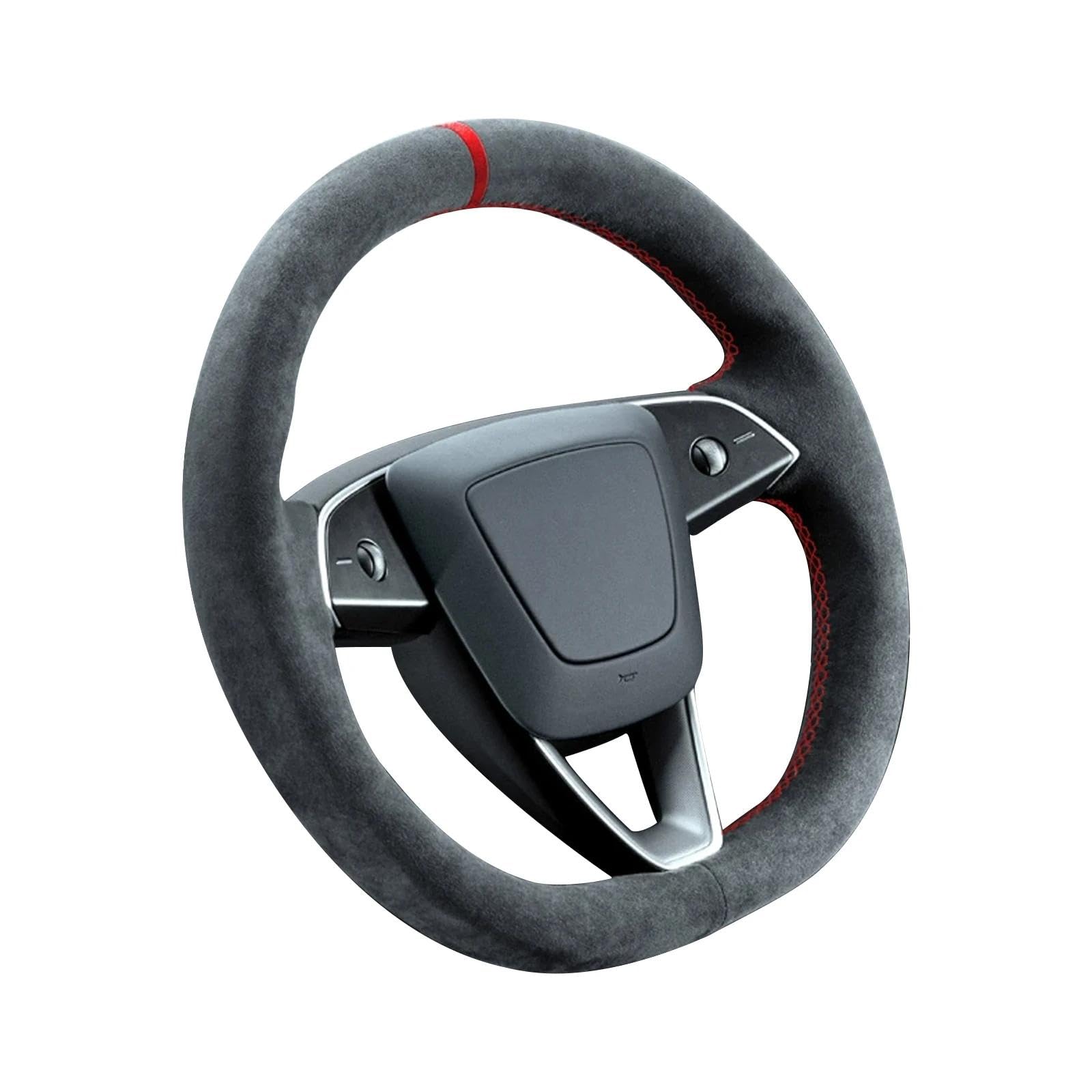 Handgenähter Alcantara-Lenkradbezug, kompatibel mit Tesla New Model 3 2023 Tesla Highland Handgenähter Alcantara-Lenkradbezug, kompatibel mit Tesla New Model 3 2023 Tesla Highland von WQKRBMGU