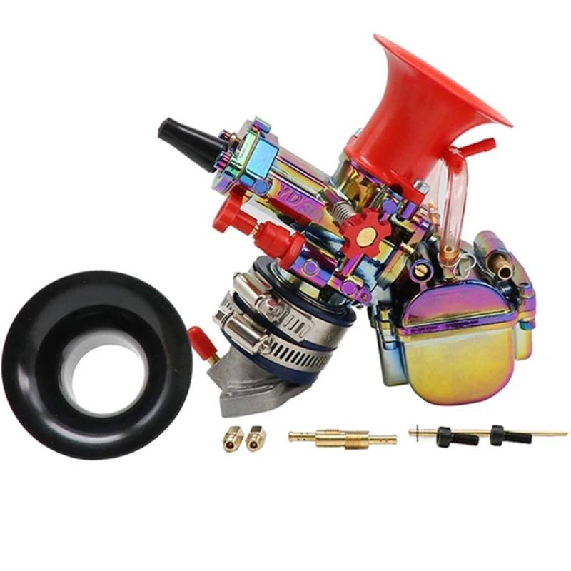 WQSDFGK Motorcycle Carburetor Kompatibel Mit Suzuki Für Skywave250 125cc 150cc 2T 4T 28mm 30mm Motorrad-Vergaser-Roller Mit Power Jet ATV Competitive Racing Parts(30mm Colored) von WQSDFGK