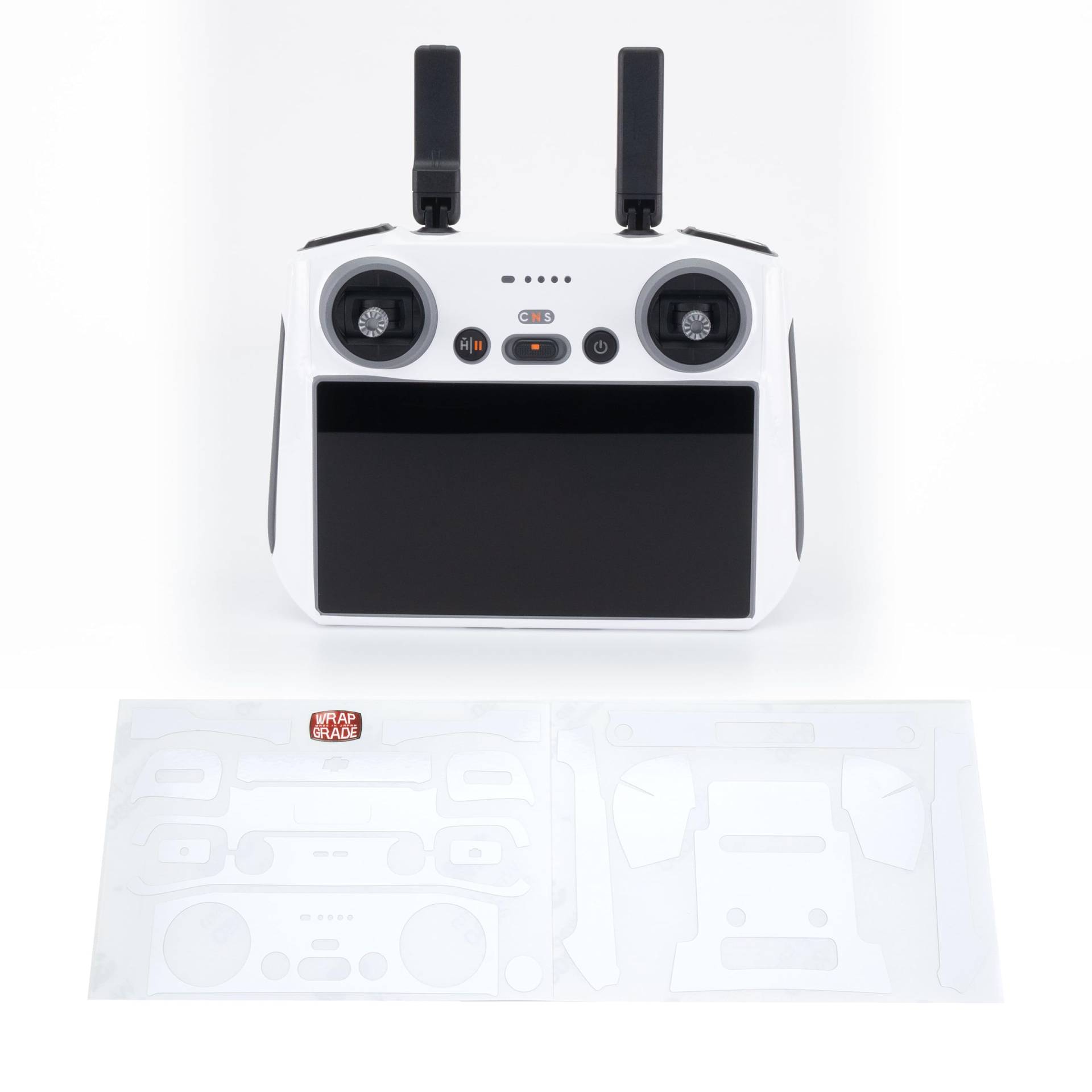 WRAPGRADE Skin Kompatibel mit DJI RC 2 (Racing White) von WRAPGRADE