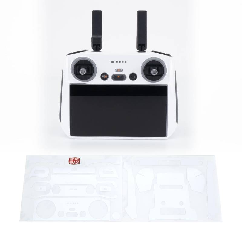 WRAPGRADE Skin Kompatibel mit DJI RC 2 (Racing White) von WRAPGRADE
