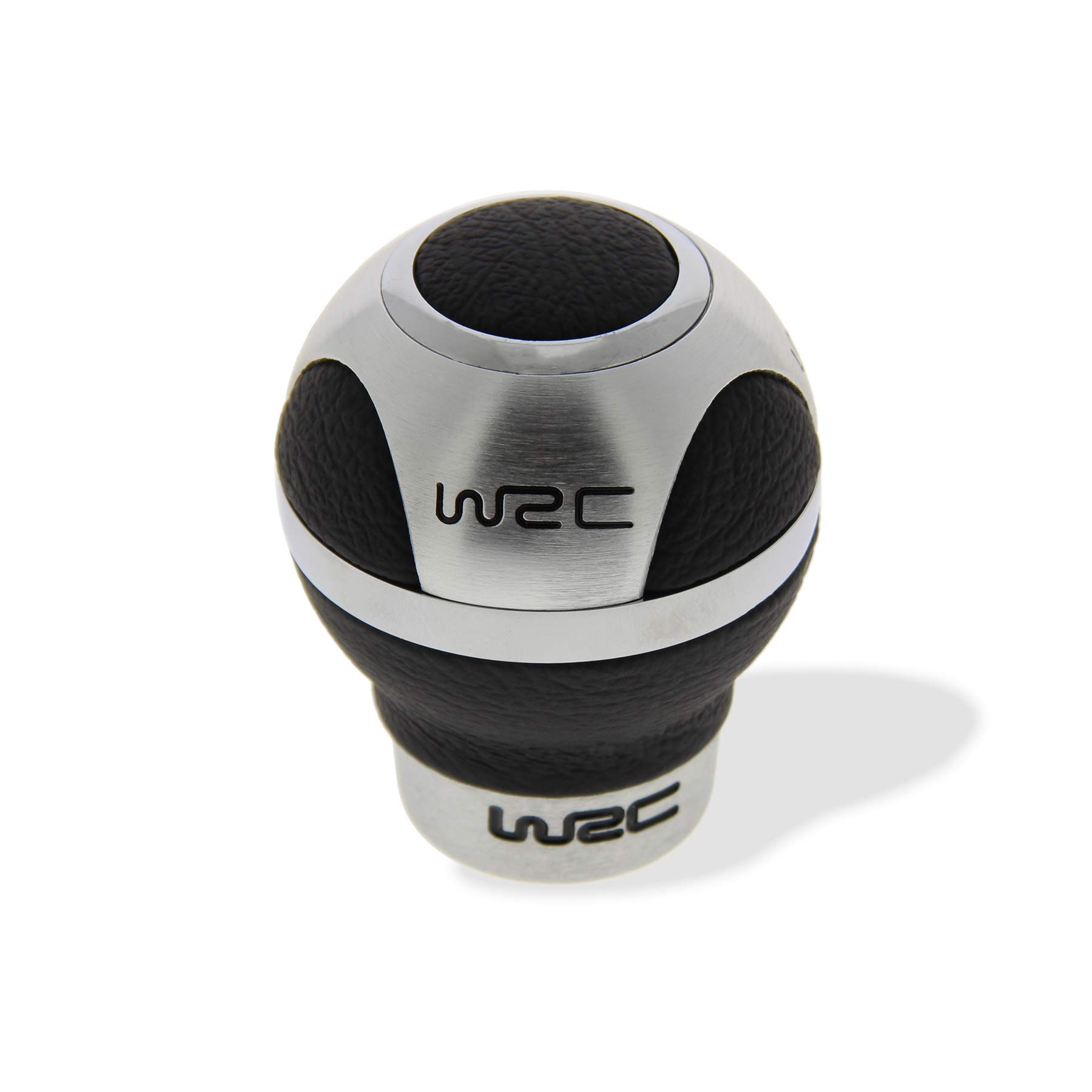 WRC 007303 Schaltknauf mit 3 Anfasspunkten in Alu & schwarzes Leder WRC 007303 Schaltknauf mit 3 Anfasspunkten in Alu & schwarzes Leder von WRC