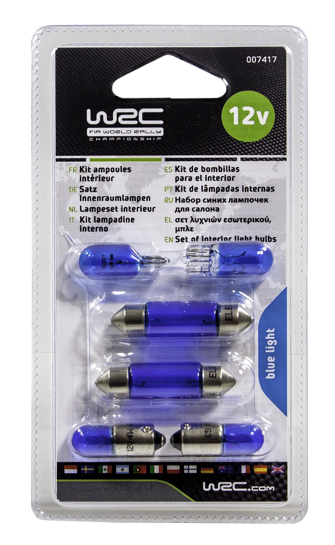 WRC 007417 Leuchtmittel-Set innen, blau von WRC