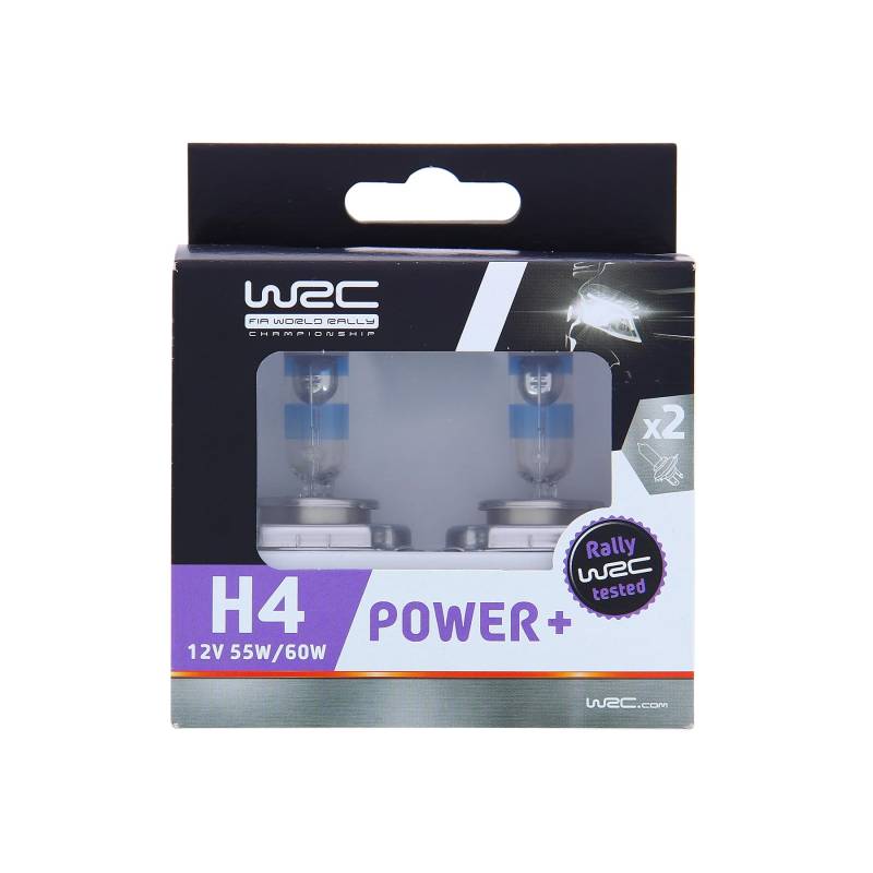 WRC 007558 2 Leuchtmittel Auto H4 55/60 W – Power + – Fernlicht, Abblendlicht, Nebelscheinwerfer vorne von WRC