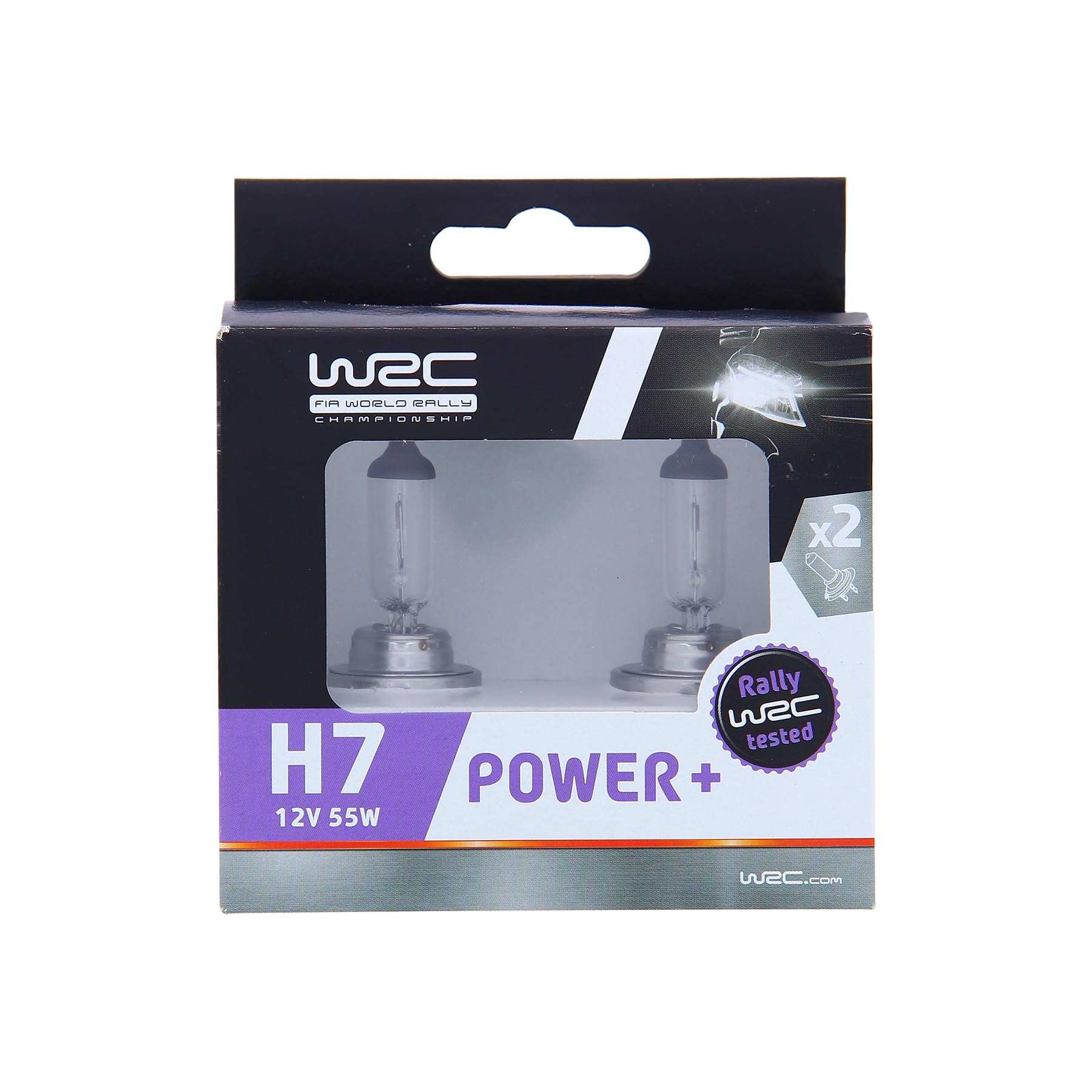 WRC 007559 2 Leuchtmittel Auto H7 55 W – Power + – Fernlicht, Abblendlicht, Nebelscheinwerfer vorne von WRC