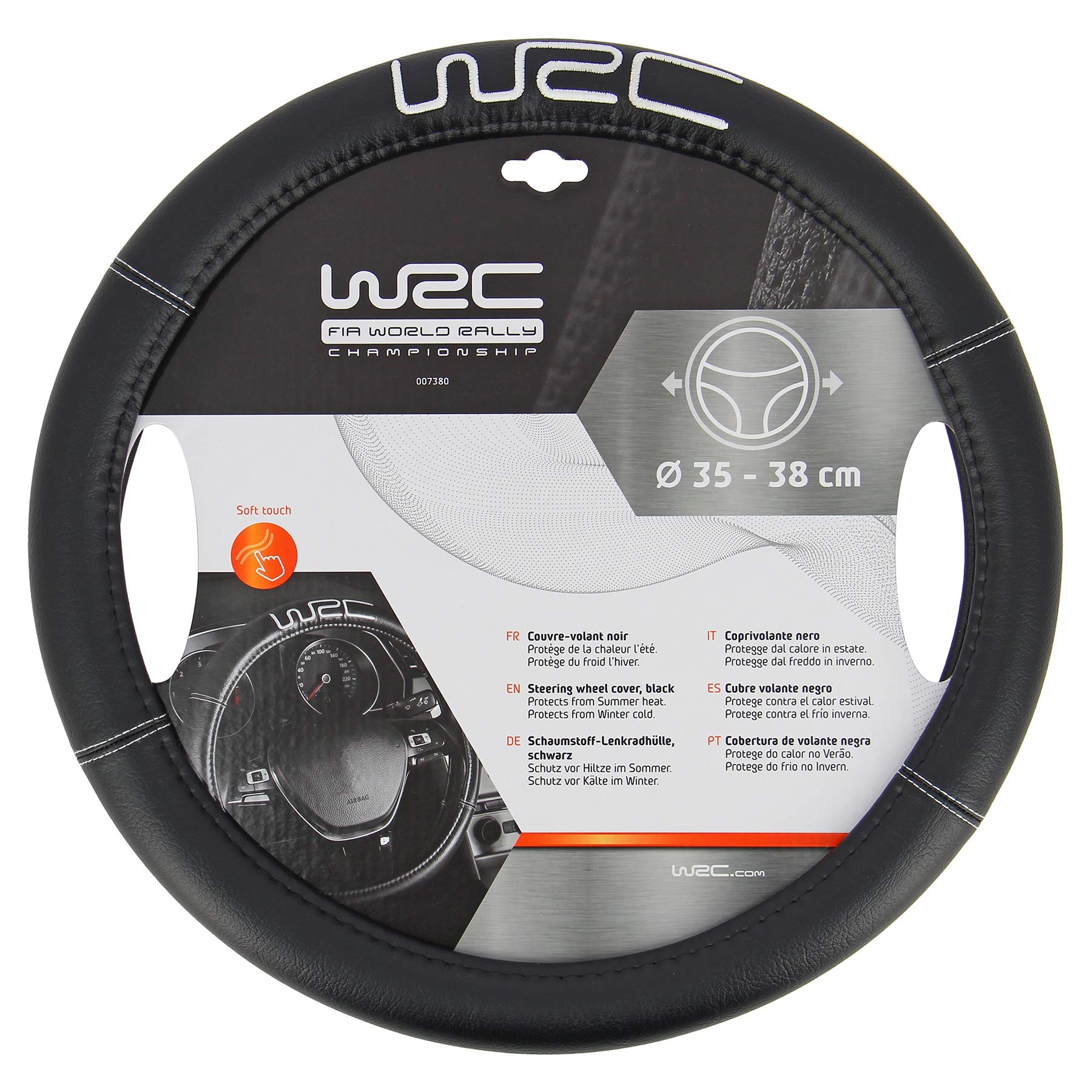 WRC 7380 73247 bestickte Schwartz bestickte Silberne lenkradabdeckung, Black, 0 WRC 7380 73247 bestickte Schwartz bestickte Silberne lenkradabdeckung, Black, 0 von WRC