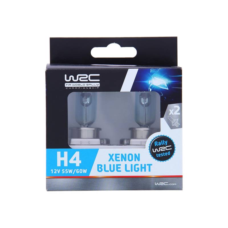 WRC =D7:D39WRC 007552 2 Leuchtmittel Auto H4 55/60 W – Xenon-Blau – Fernlicht, Abblendlicht, Nebelscheinwerfer vorne von WRC