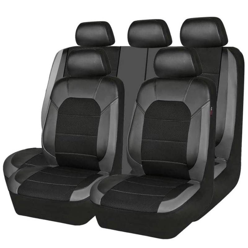WRGEYXTD Auto Sitzbezüge Für SEAT Ibiza 5-Door/Ibiza 3-Door/Ibiza ST 6F 6J 6L 6L2 6L1 6K 6K2 6K1, Vorne Und Hinten Sitzbezügesets Autositzschoner Allwetter Atmungsaktiv Anti-Rutsch Interior Zubehör von WRGEYXTD