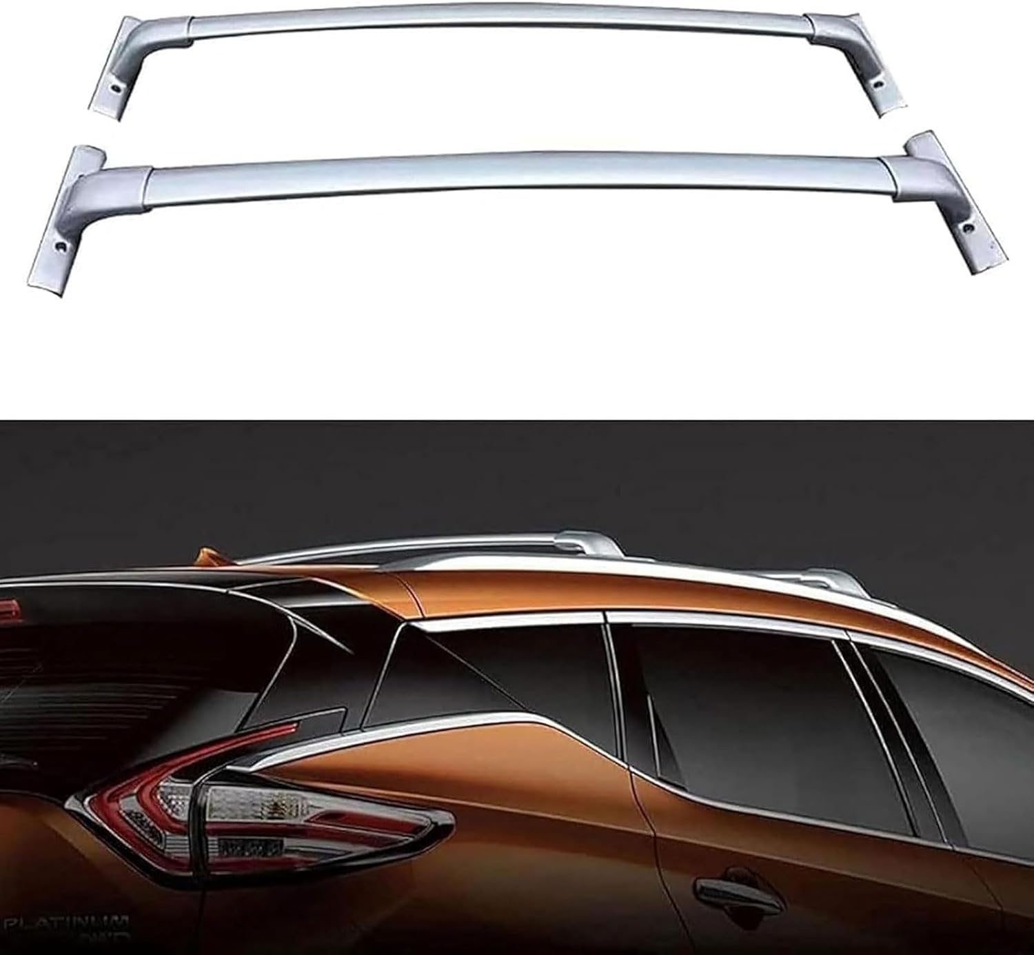 2 Stück Auto Dachträger für Nissan Murano 2015-2021, Dachgepäckträger Dachträger Relingträger Auto Gepäckträger Dachreling Rack GepäCktransport Zubehör 2 Stück Auto Dachträger für Nissan Murano 2015-2021, Dachgepäckträger Dachträger Relingträger Auto Gepäckträger Dachreling Rack GepäCktransport Zubehör von WRNHZNEW