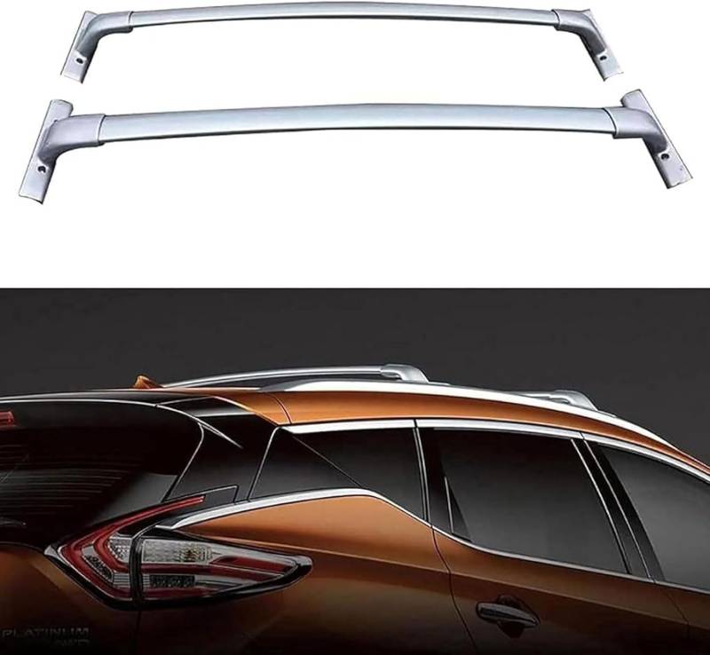 2 Stück Auto Dachträger für Nissan Murano 2015-2021, Dachgepäckträger Dachträger Relingträger Auto Gepäckträger Dachreling Rack GepäCktransport Zubehör von WRNHZNEW