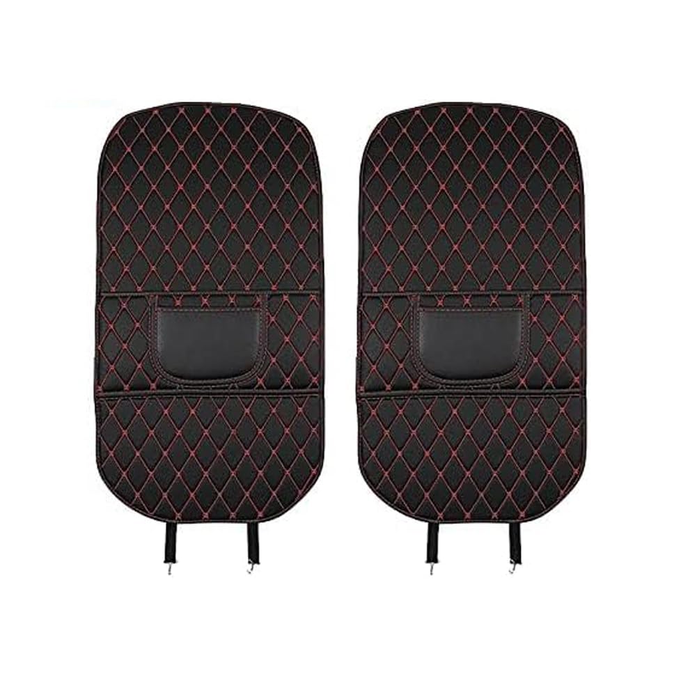 Autositz Rückenlehne Protector für Peugeot 607 2004-2020, Leder Auto Rücksitz Anti Kick Pad Anti-Kick Matten Autositz RüCkenlehnenschutz Auto Rücksitz Schutzpolster,Black red Autositz Rückenlehne Protector für Peugeot 607 2004-2020, Leder Auto Rücksitz Anti Kick Pad Anti-Kick Matten Autositz RüCkenlehnenschutz Auto Rücksitz Schutzpolster,Black red von WRNHZNEW