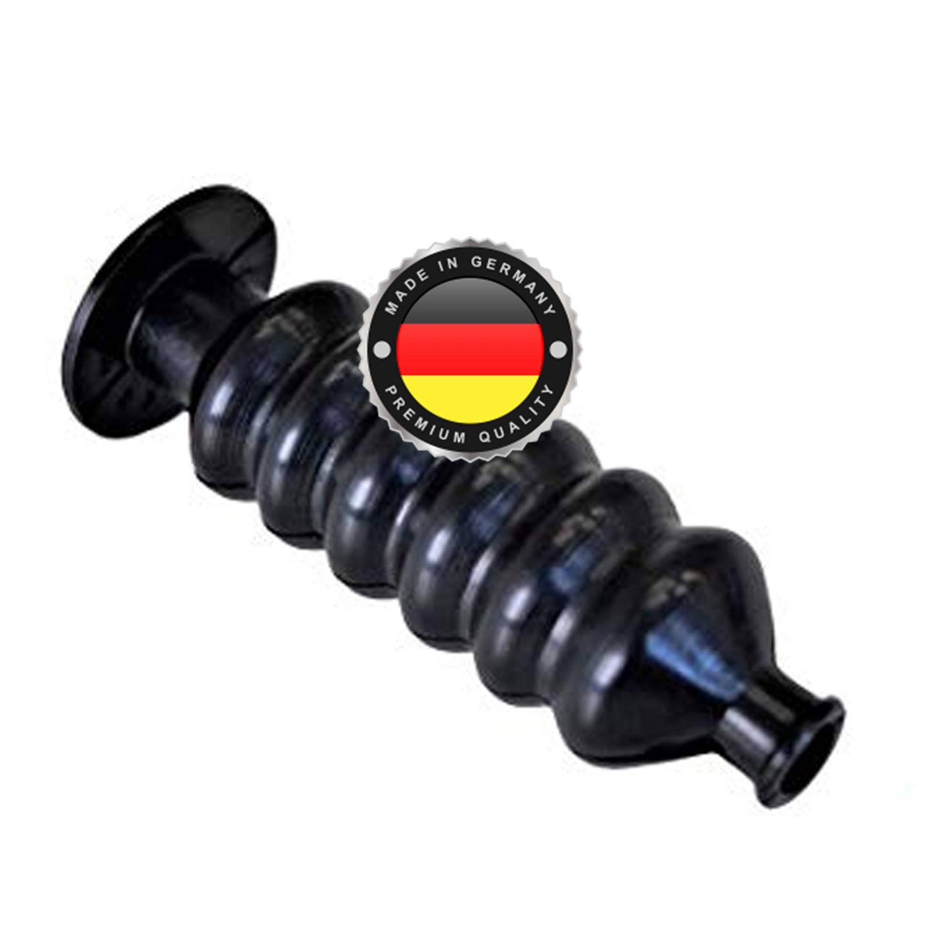 WS · SYSTEM 1x Universal Faltenbalg aus Gummi – 1 Stk flexible & dehnbare Achsmanschette MADE IN GERMANY aus hochwertigem PVC – Schelle in Größe: L 82mm Ø 9mm-12mm von WS · SYSTEM