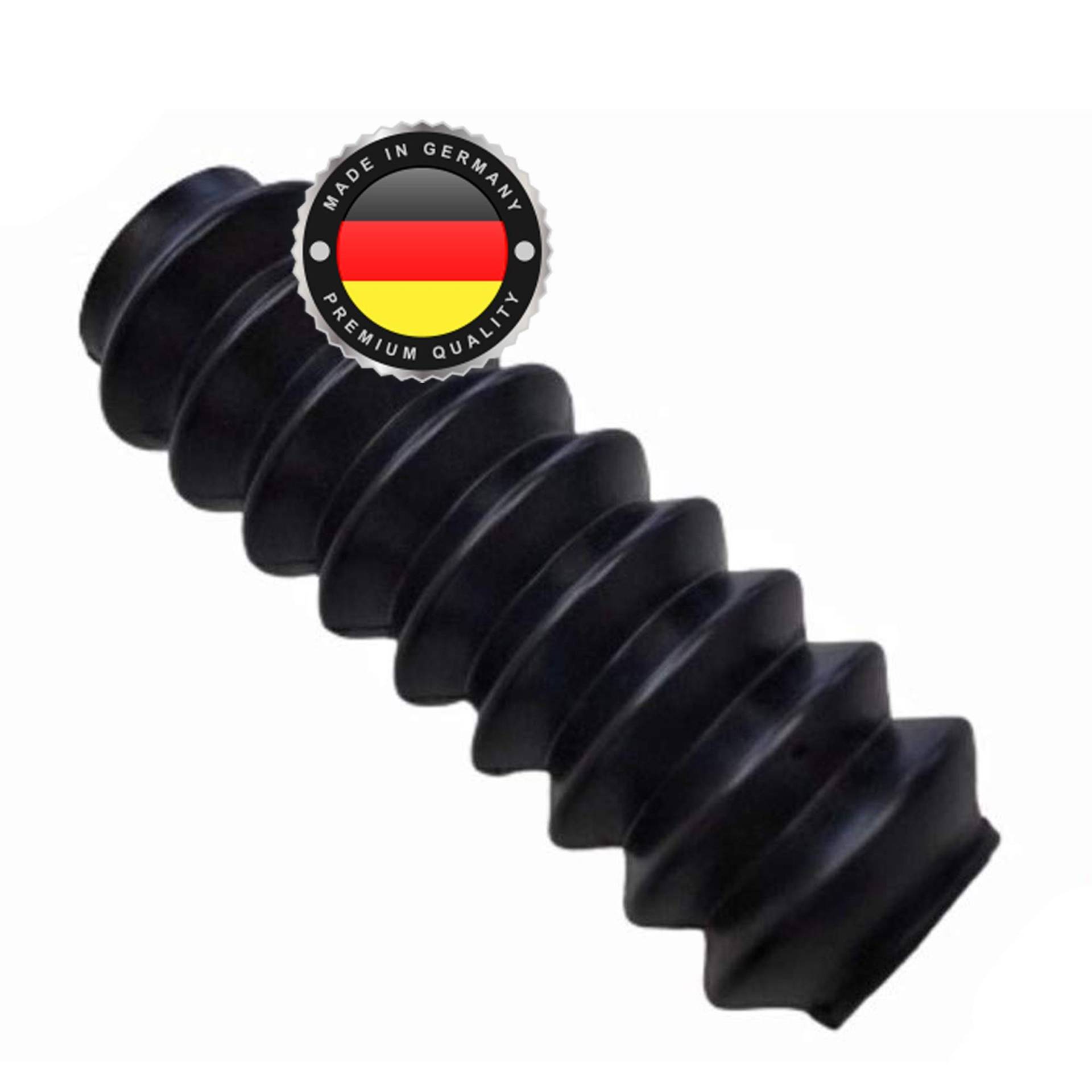 WS · SYSTEM 1x Universal Faltenbalg aus Gummi – 1 Stk flexible & dehnbare Achsmanschette MADE IN GERMANY aus hochwertigem PVC – Schelle in Größe: L 117mm-36mm Ø 23-27mm von WS · SYSTEM