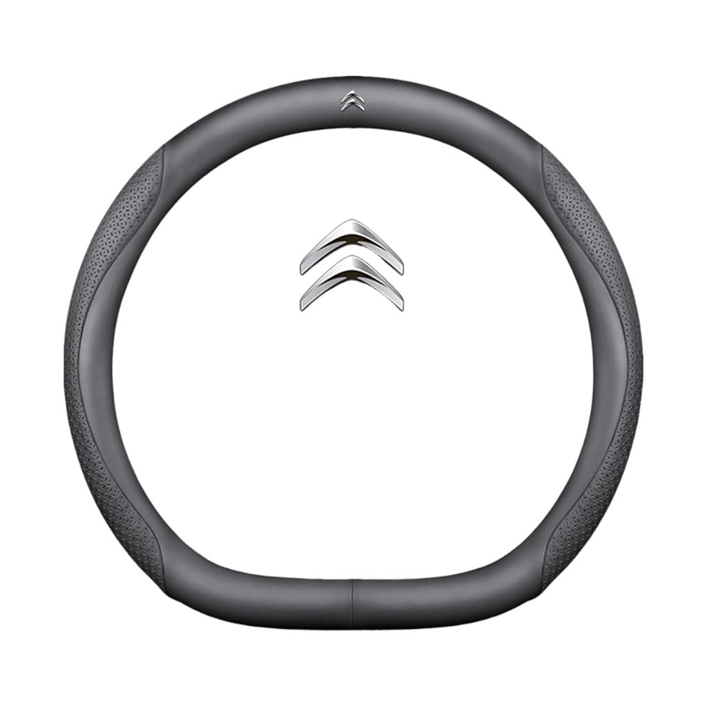 Auto Leder Lenkrad Abdeckung für Citroen,rutschfeste Schweiß Gute Atmungsaktive 37-38cm,D Type-L Auto Leder Lenkrad Abdeckung für Citroen,rutschfeste Schweiß Gute Atmungsaktive 37-38cm,D Type-L von WSADRFXS