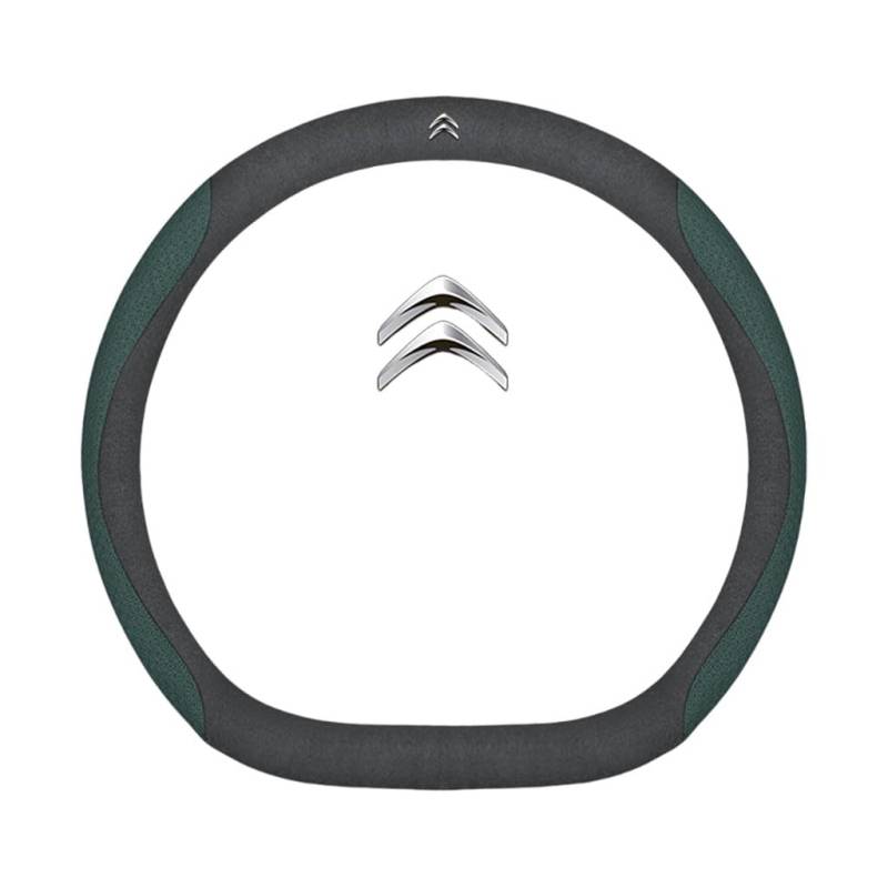 Auto Leder Lenkrad Abdeckung für Citroen DS5 2011-2025,rutschfeste Schweiß Gute Atmungsaktive 37-38cm,D Type-A von WSADRFXS