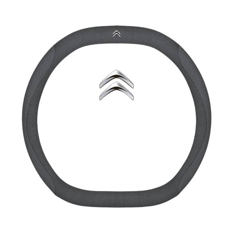 Auto Leder Lenkrad Abdeckung für Citroen DS5 2011-2025,rutschfeste Schweiß Gute Atmungsaktive 37-38cm,DD Type-K von WSADRFXS
