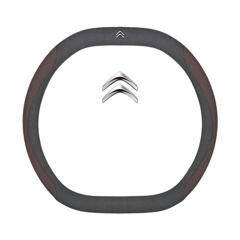 Auto Leder Lenkrad Abdeckung für Citroen DS5 2011-2025,rutschfeste Schweiß Gute Atmungsaktive 37-38cm,DD Type-L von WSADRFXS