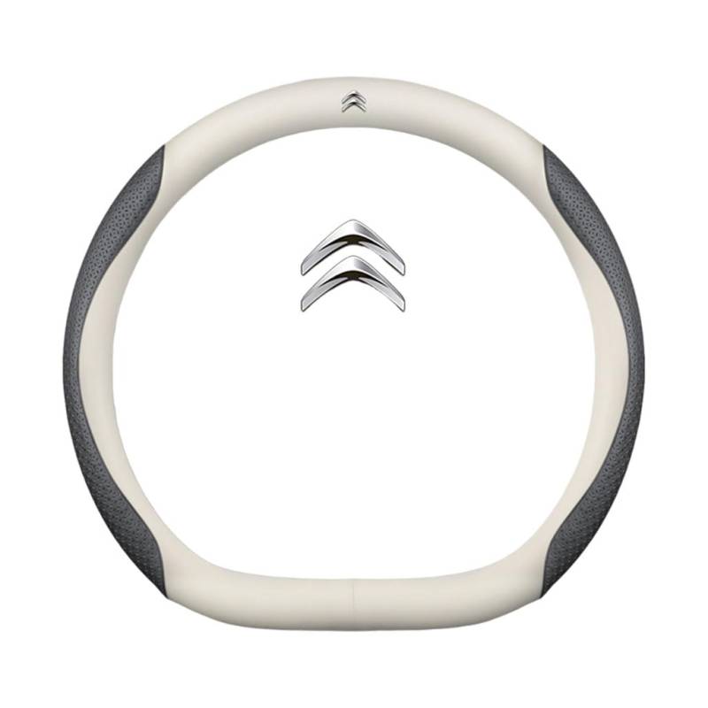 Auto Leder Lenkrad Abdeckung für Citroen Ds7 2018-2025,rutschfeste Schweiß Gute Atmungsaktive 37-38cm,D Type-K von WSADRFXS