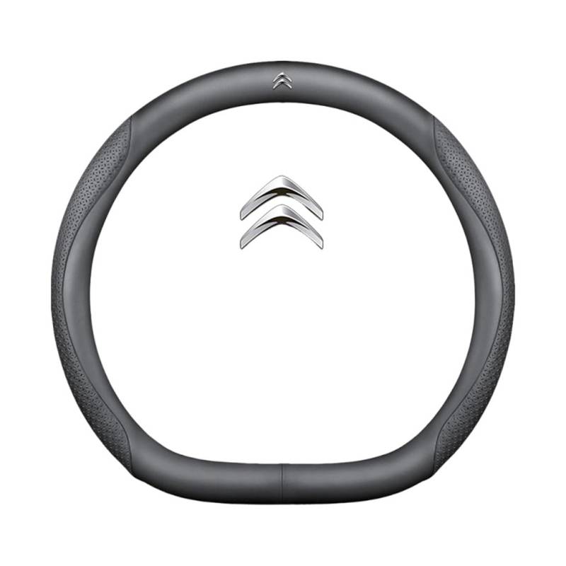 Auto Leder Lenkrad Abdeckung für Citroen SpaceTourer M,rutschfeste Schweiß Gute Atmungsaktive 37-38cm,D Type-L von WSADRFXS