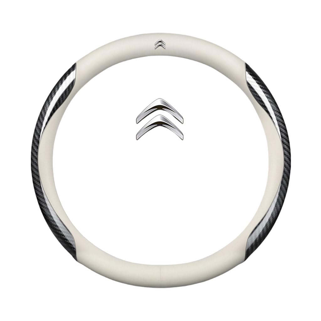 Auto Leder Lenkrad Abdeckung für Citroen Xsara 2004-2025,rutschfeste Schweiß Gute Atmungsaktive 37-38cm,O Type-A Auto Leder Lenkrad Abdeckung für Citroen Xsara 2004-2025,rutschfeste Schweiß Gute Atmungsaktive 37-38cm,O Type-A von WSADRFXS