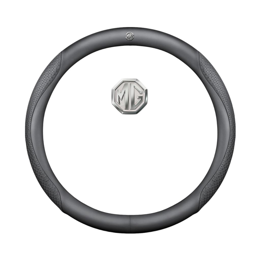 Auto Leder Lenkrad Abdeckung für MG 550 2008-2014,rutschfeste Schweiß Gute Atmungsaktive 37-38cm,O Type-C von WSADRFXS