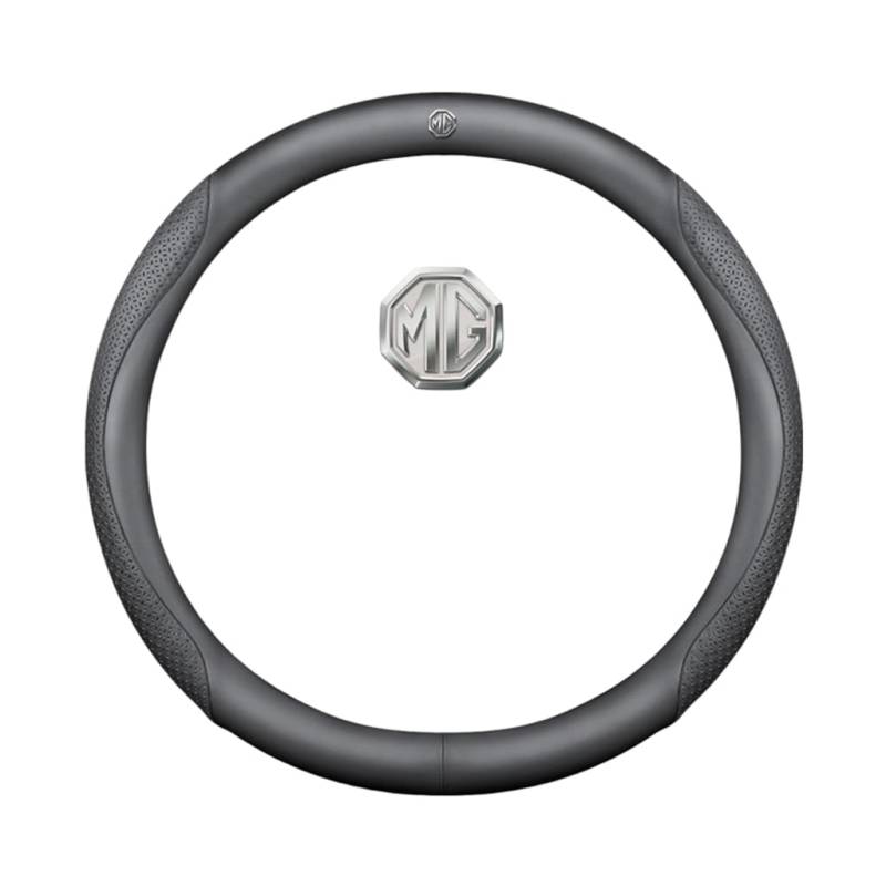 Auto Leder Lenkrad Abdeckung für MG 550 2008-2014,rutschfeste Schweiß Gute Atmungsaktive 37-38cm,O Type-C von WSADRFXS