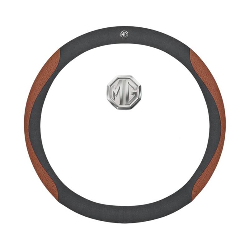 Auto Leder Lenkrad Abdeckung für MG 550 2008-2014,rutschfeste Schweiß Gute Atmungsaktive 37-38cm,O Type-F von WSADRFXS