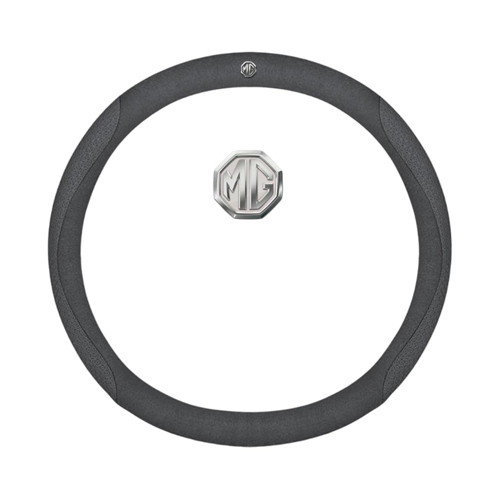 Auto Leder Lenkrad Abdeckung für MG 550 2008-2014,rutschfeste Schweiß Gute Atmungsaktive 37-38cm,O Type-H von WSADRFXS