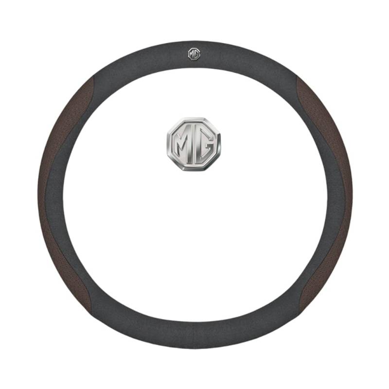 Auto Leder Lenkrad Abdeckung für MG 550 2008-2014,rutschfeste Schweiß Gute Atmungsaktive 37-38cm,O Type-I von WSADRFXS