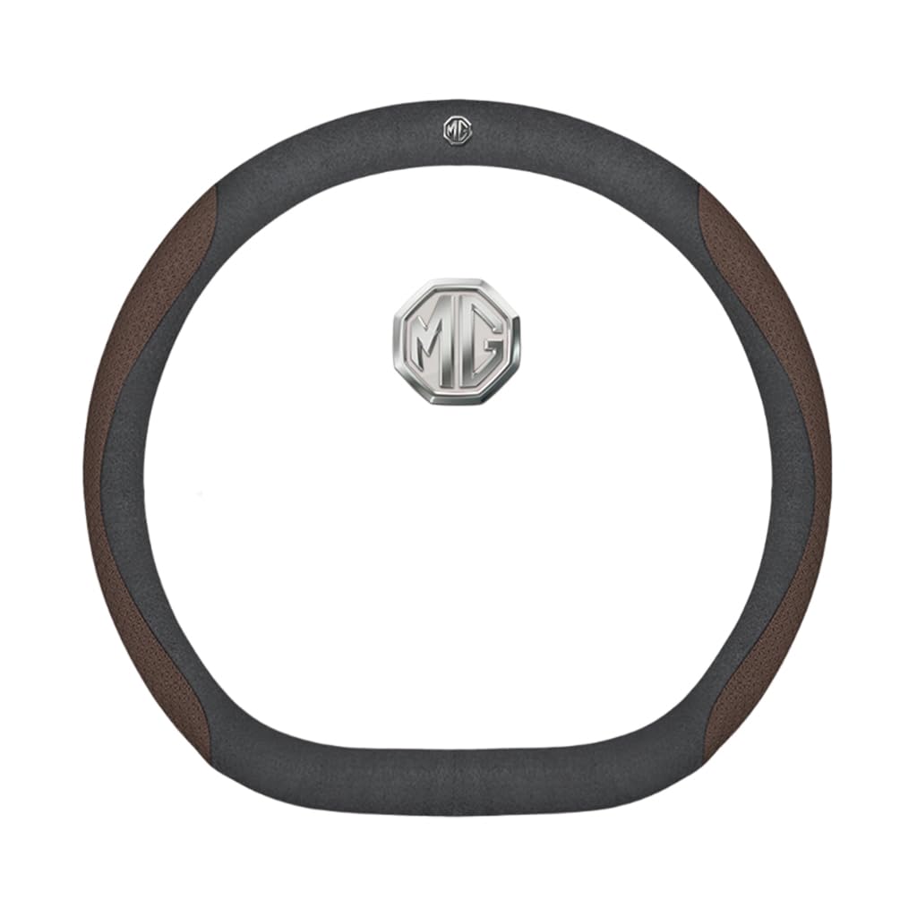 Auto Leder Lenkrad Abdeckung für MG E50 2012-2014,rutschfeste Schweiß Gute Atmungsaktive 37-38cm,D Type-L Auto Leder Lenkrad Abdeckung für MG E50 2012-2014,rutschfeste Schweiß Gute Atmungsaktive 37-38cm,D Type-L von WSADRFXS
