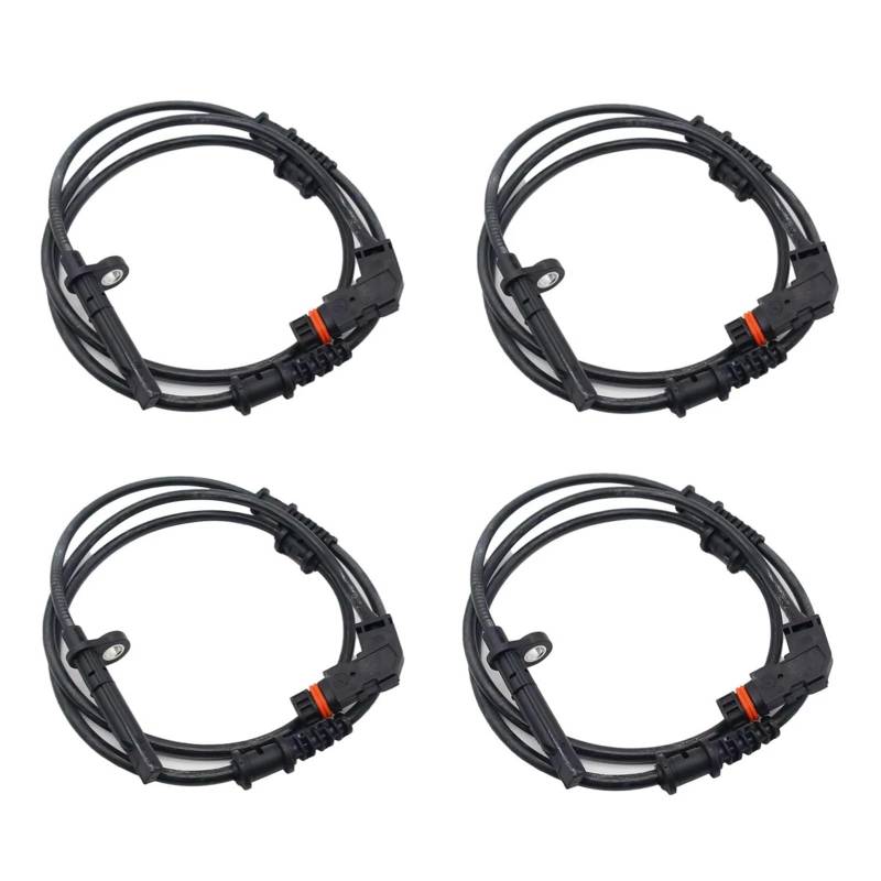 WSBOJXTH Kompatibel Mit Benz Für GL350 450 550 63 W300D E350 E400 CL ML Vorder-/Hinterachse ABS-Raddrehzahlsensor 1669054102 1669054002 4 STÜCKE ABS-Sensor von WSBOJXTH