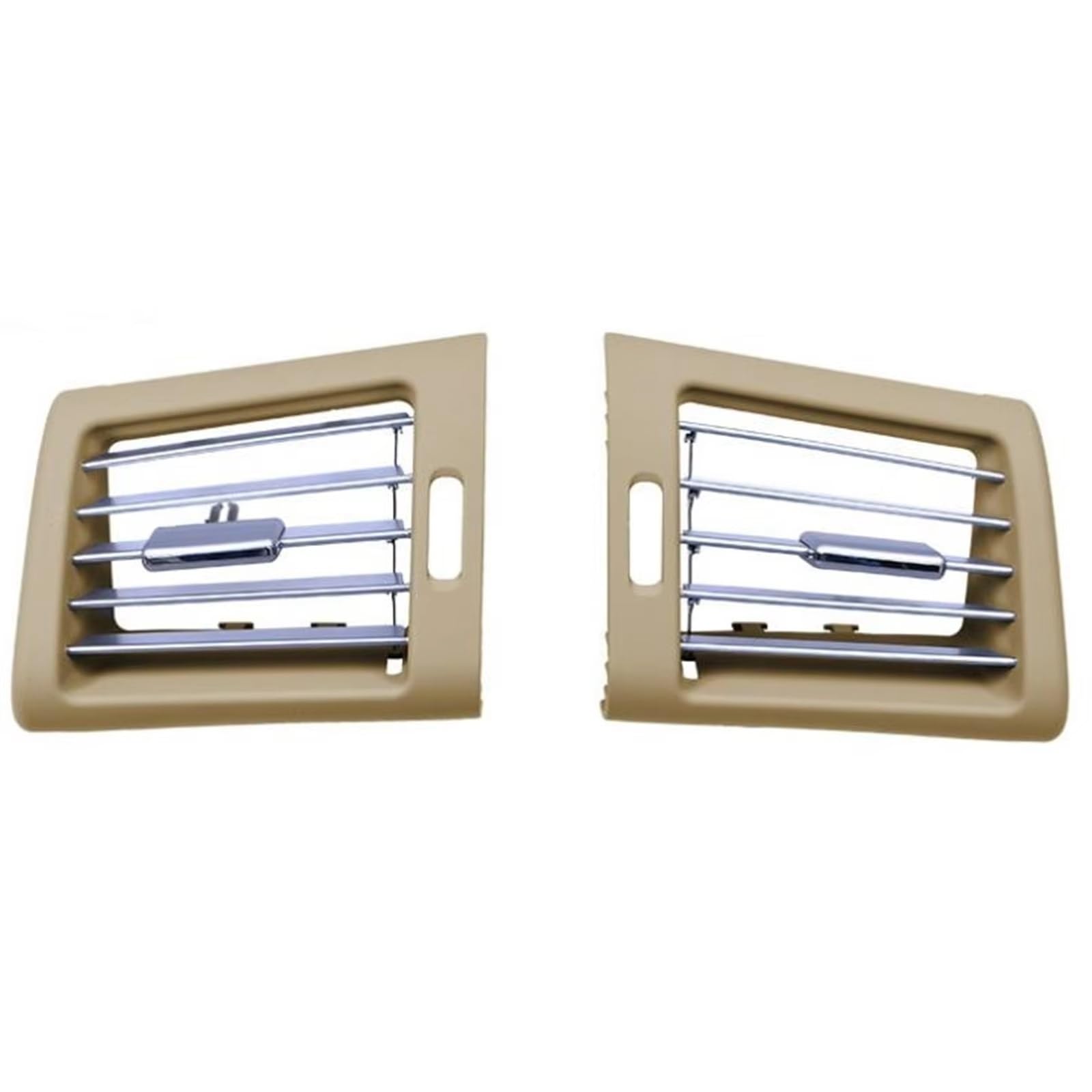 WSBOJXTH Kompatibel Mit Benz W251 R300 R320 R350 R400 R500 2006-2009 2-teilig Vorderes Armaturenbrett Klimaanlage Luftauslass Seitlicher Grill Klimaanlage Lüftungsdüse(Beige) von WSBOJXTH
