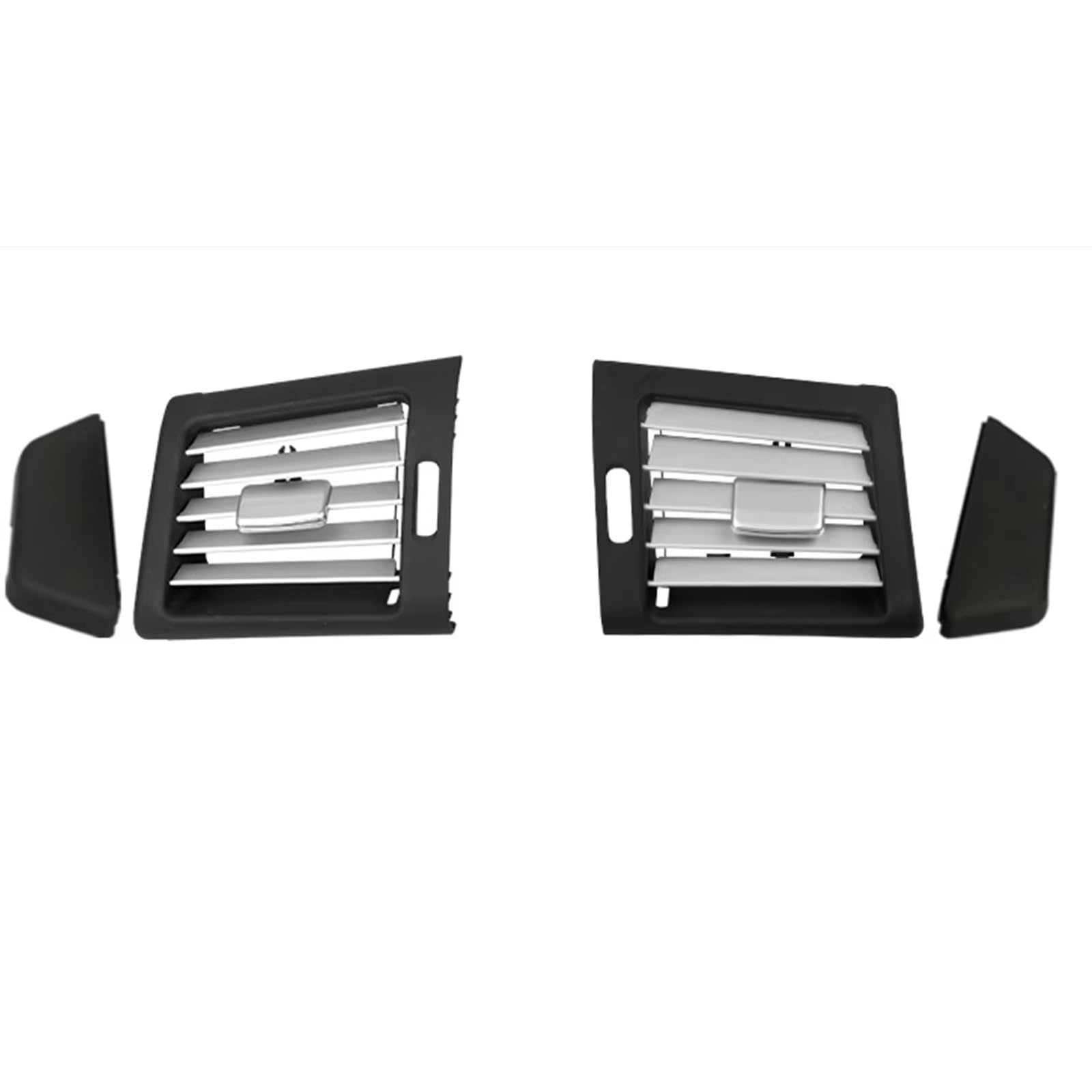 WSBOJXTH Kompatibel Mit Benz W251 R300 R320 R350 R400 R500 2006-2009 2-teilig Vorderes Armaturenbrett Klimaanlage Luftauslass Seitlicher Grill Klimaanlage Lüftungsdüse(Black) von WSBOJXTH