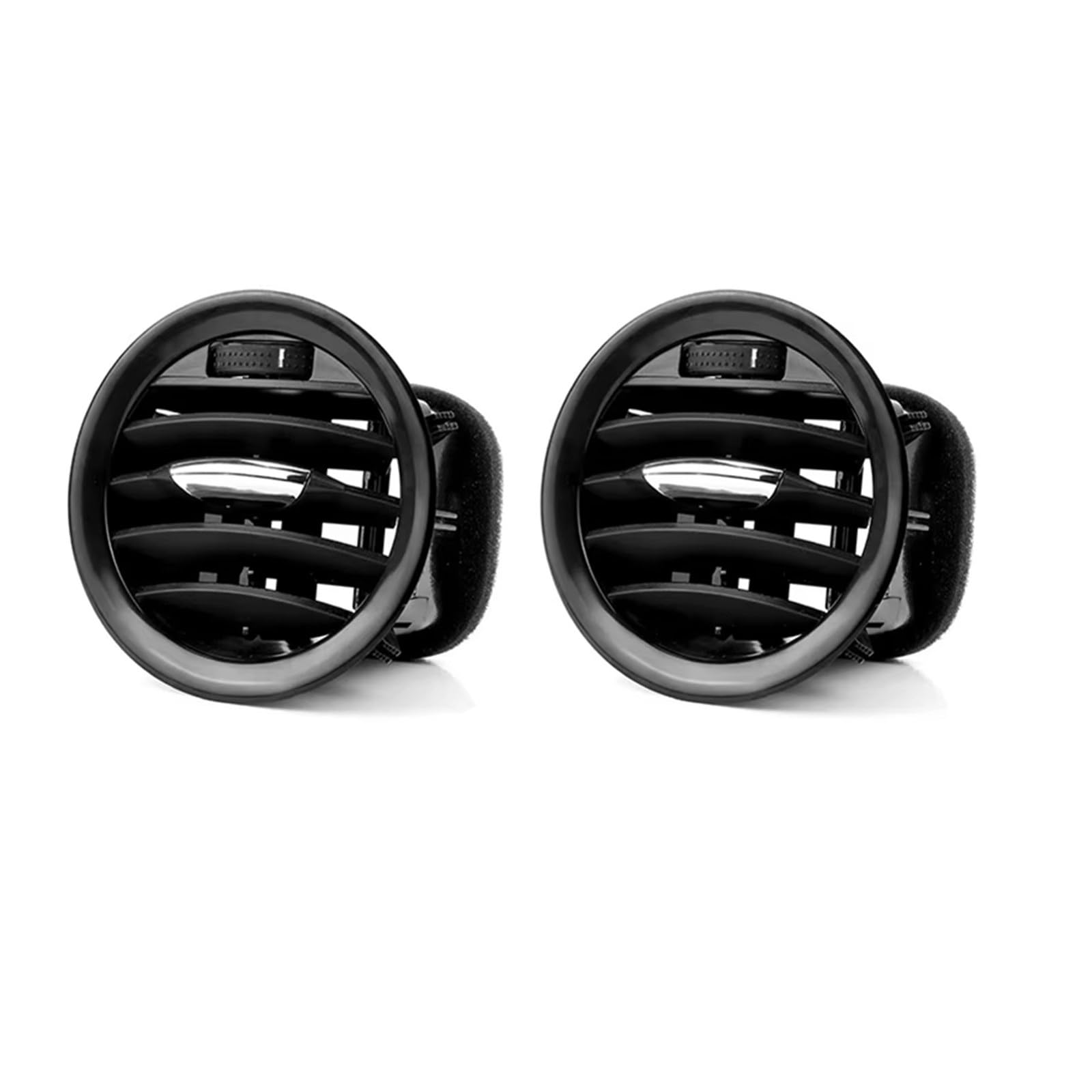WSBOJXTH Kompatibel Mit Opel Für ADAM Alle Modelle 2013–2018 Auto-Lüftungsgitter Schwarz/Chrom Armaturenbrett Klimaanlagenauslass 13417363 13365420 2201099 Klimaanlage Lüftungsdüse(2pcs Chrome) von WSBOJXTH