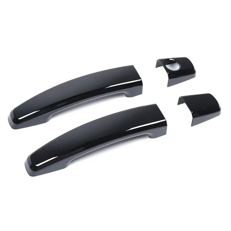 WSBOJXTH Türgriffabdeckung Kompatibel Mit Chevrolet Für Camaro 2010 2011 2012 2013 2014 2015, 1 Paar Autoaußentürgriffabdeckungs-Zierkappensatz Für Die Linke Und Rechte Seite, Schwarzes ABS von WSBOJXTH