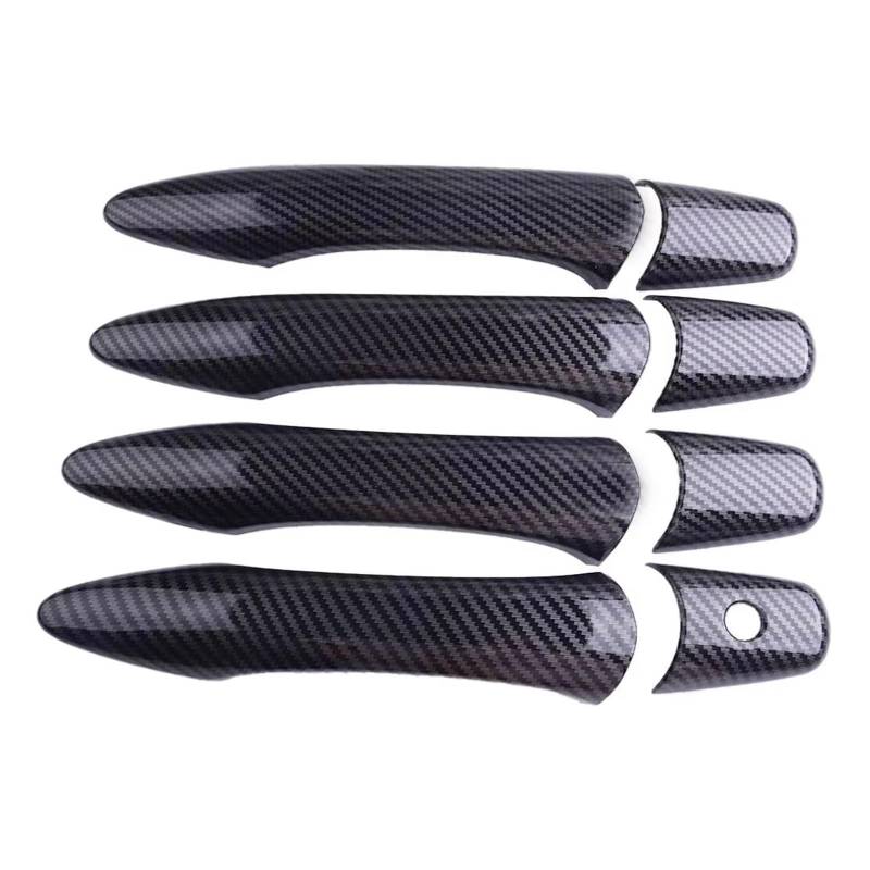 WSBOJXTH Türgriffabdeckung Kompatibel Mit Infiniti Für QX80 SUV 2014 2015 2016–2024, 8-teilig/Set, Außentürgriff-Abdeckung Mit 1 Schlüsselloch, ABS-Kohlefaser-Stil von WSBOJXTH