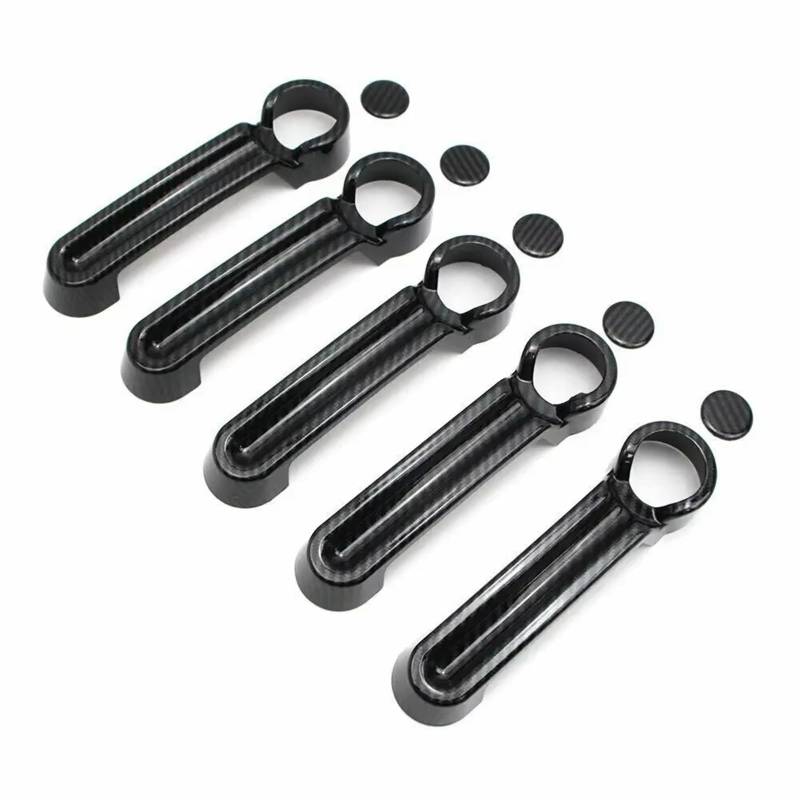 WSBOJXTH Türgriffabdeckung Kompatibel Mit Jeep Für Wrangler JK JKU 2007-2018 Für Liberty 2008-2012, Außentürgriff-Formteilabdeckung Im Auto-Karbonfaser-Stil, Dekor von WSBOJXTH