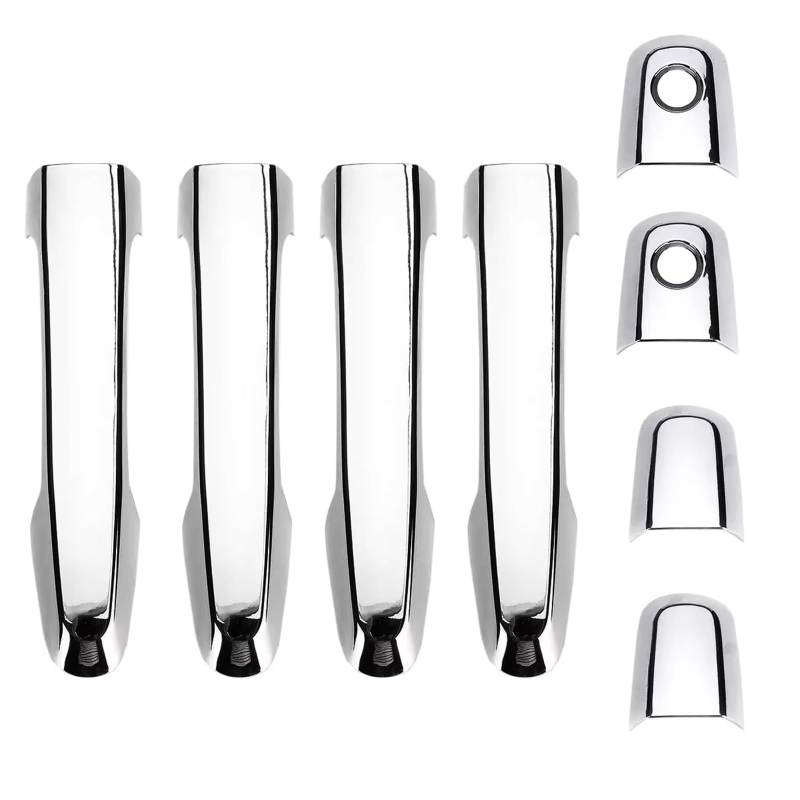 WSBOJXTH Türgriffabdeckung Kompatibel Mit Mitsubishi Für L200 Für Triton Pickup 2006 2010 2011 2012 2013 2014, 8-teilige Chrom-Türgriffabdeckung von WSBOJXTH