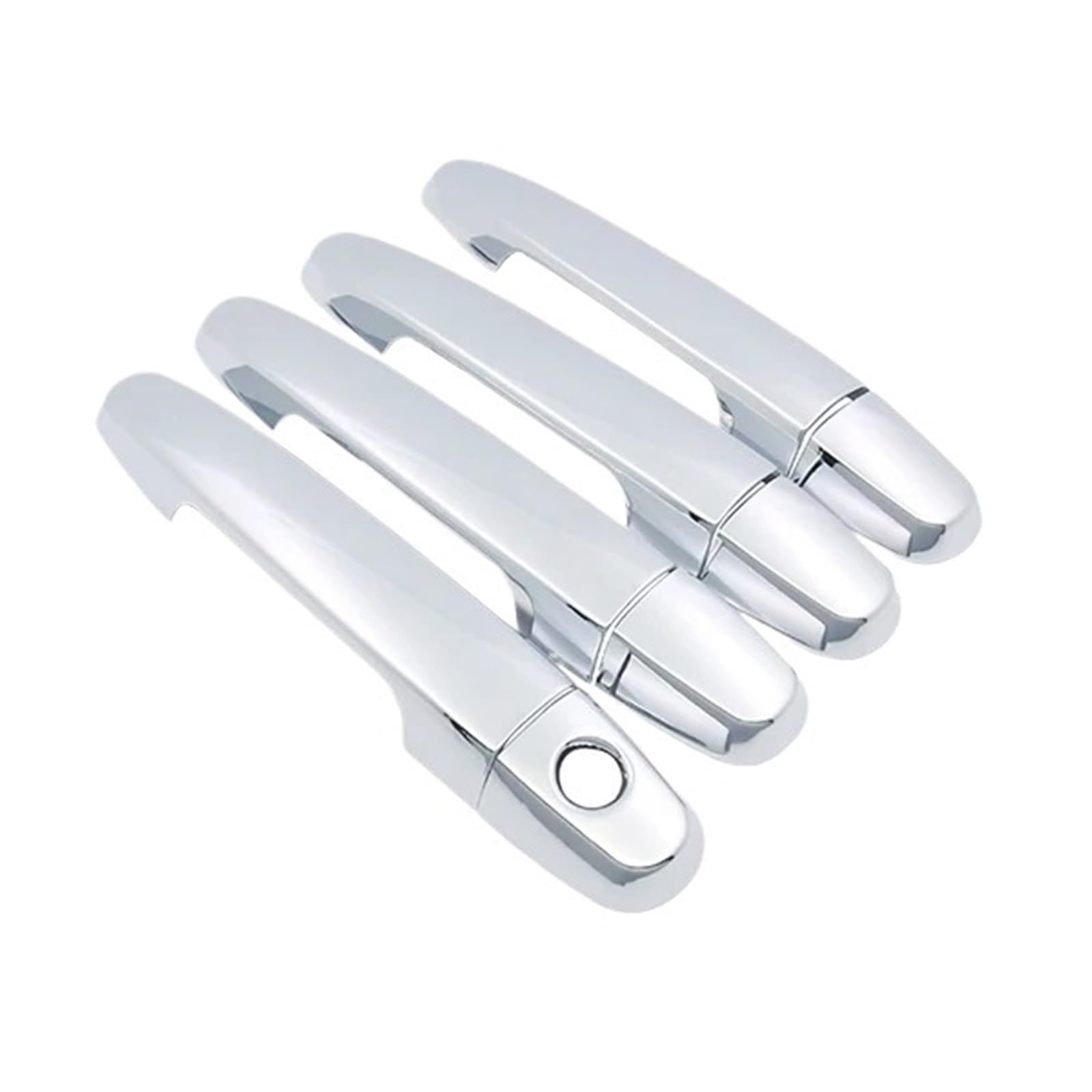 WSBOJXTH Türgriffabdeckung Kompatibel Mit Toyota Für Corolla E140 E150 2007 2008 2009 2010 2011 2012 2013 Autotürgriffe ABS-Kohlefaser-Türgriffabdeckungen Verkleidungssets(A 1Keyholes 4door) von WSBOJXTH