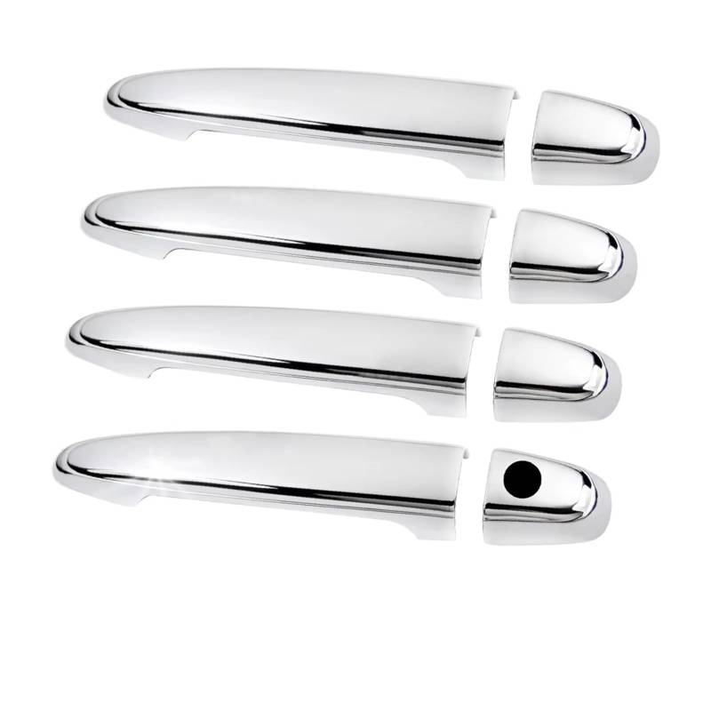 WSBOJXTH Türgriffabdeckung Kompatibel Mit Toyota Für Sienna 2004 2005 2006 2007 2008 2009 2010, 1 Satz Auto-Außentürgriff-Abdeckkappe, Zierleiste, Chrom, Silber, ABS-Kunststoff von WSBOJXTH