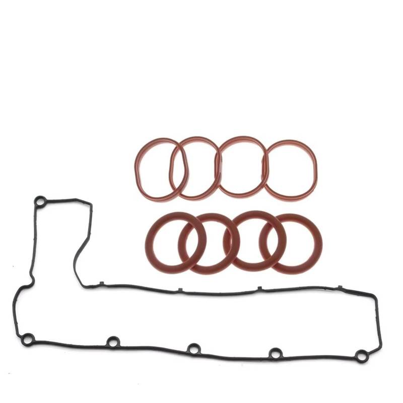 WSBOJXTH Zylinderkopfhaube Dichtung Kompatibel Mit Ford Für C-Max Für Focus Für Galaxy Für Mondeo 2007 2008 2009 2010 Ventildeckeldichtungssatz Für Kipphebelgehäuse, Autozubehör 1365586 3M5Q-6L004-CA von WSBOJXTH